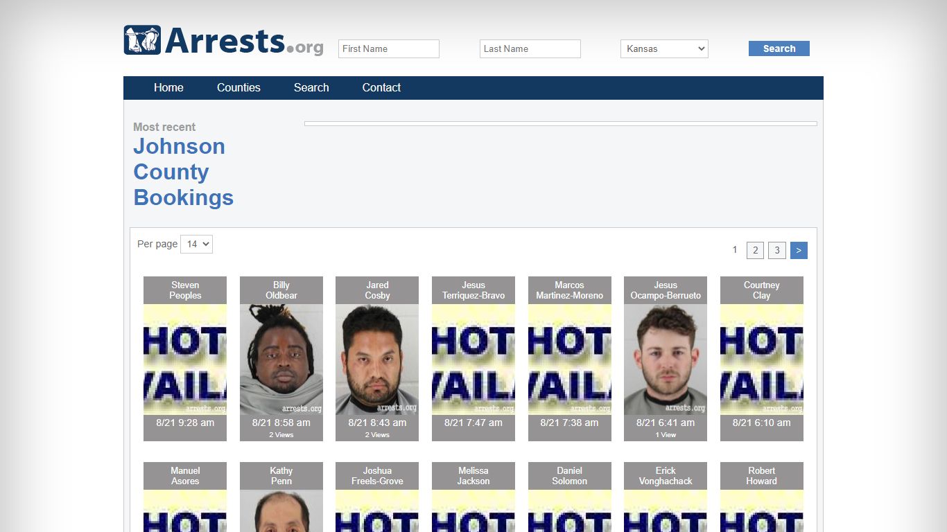 Johnson County Arrests and Inmate Search